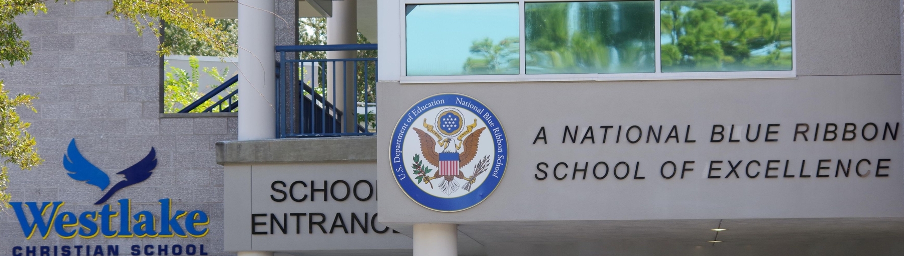 School Front with Logo